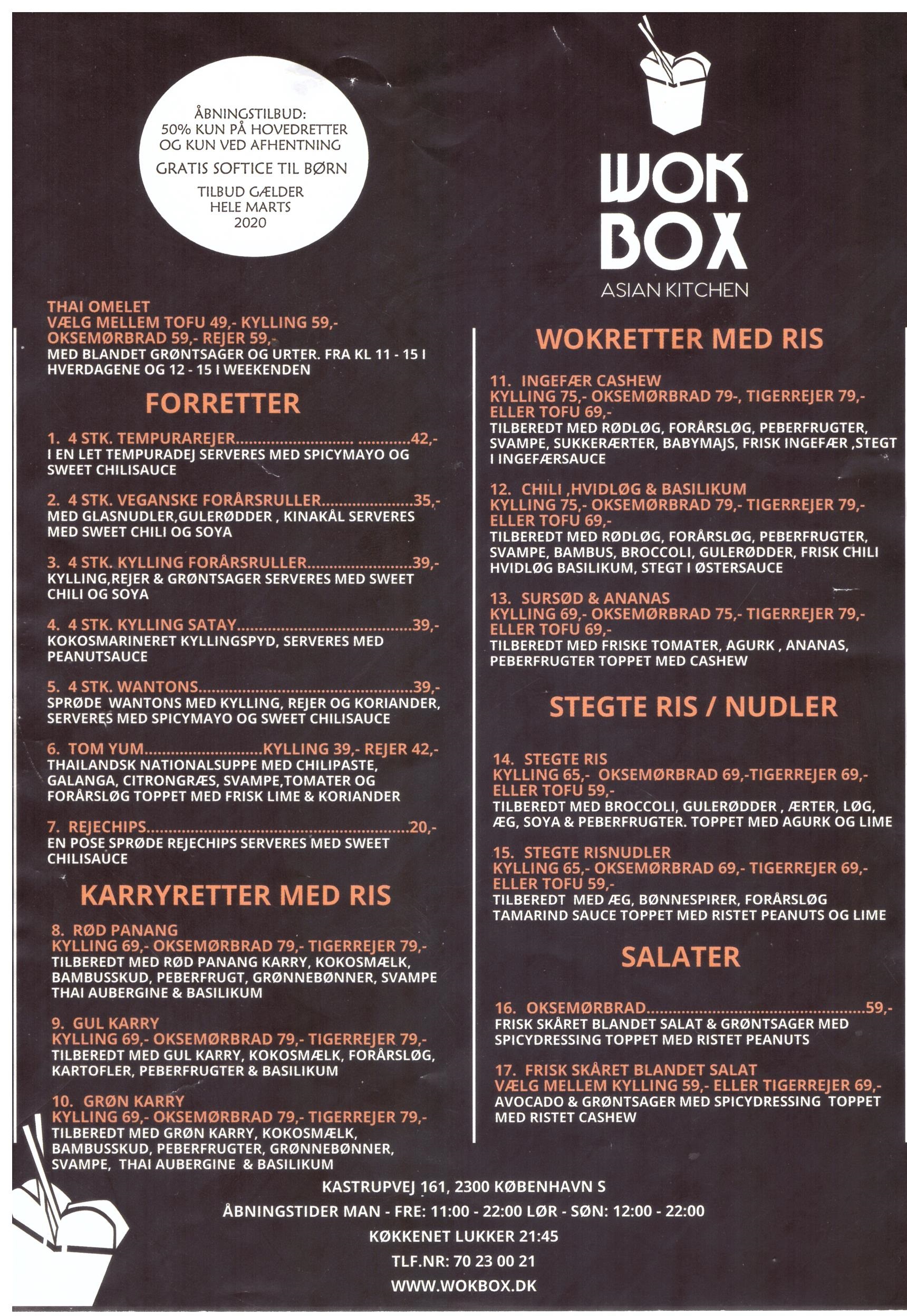 Wok box – Kastrupvej 161 – 2300 København S.