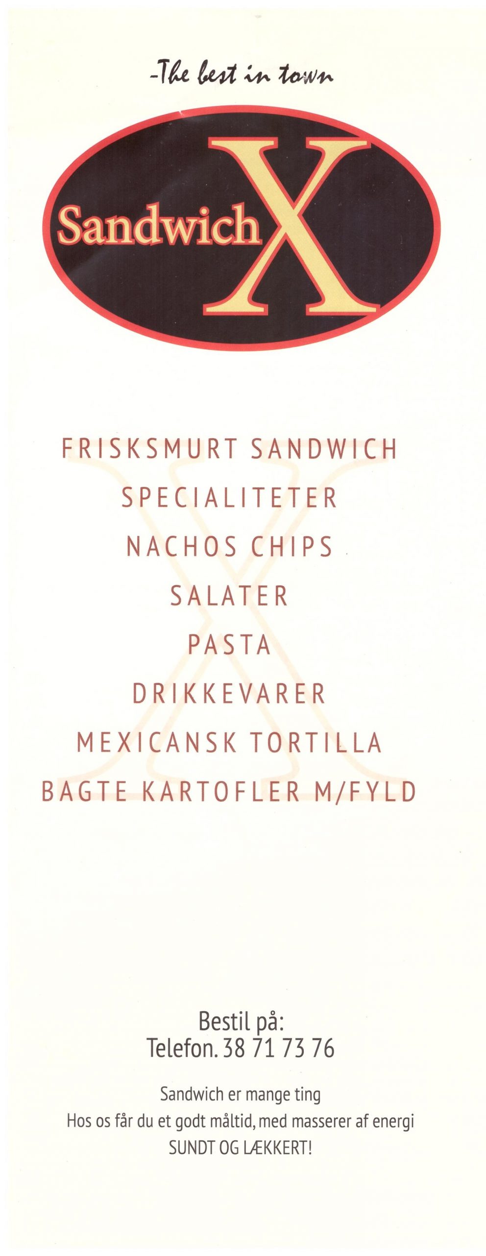 Sandwich X – Sallingvej 62 – 2720 Vanløse